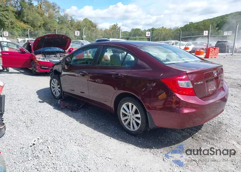 2012 Honda Civic Ex из США, поврежденный, VIN 19XFB2F88CE057037